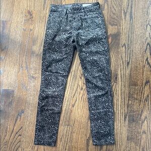 Anthropologie Paisley Velvet Pants - Size 26